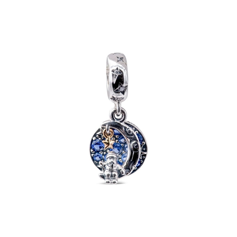 Pandora Moments Sterling Silver and Blue Santa Claus On The