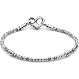 PANDORA Smooth Rose Signature Padlock Bracelet 19 - 587757CZ