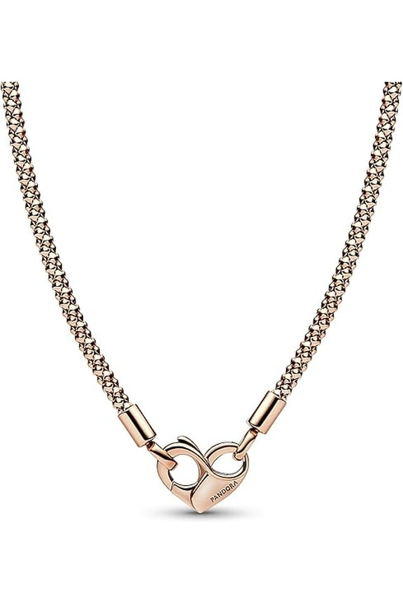 Moments Studded Chain Necklace - 14k Rose Gold-Plated Infinity Necklace - Stunning Women's Jewelry - With Gift Box