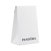 Pandora Moments Womens Sterling Silver Snake Chain Charm Bracelet with Pave Heart Clasp