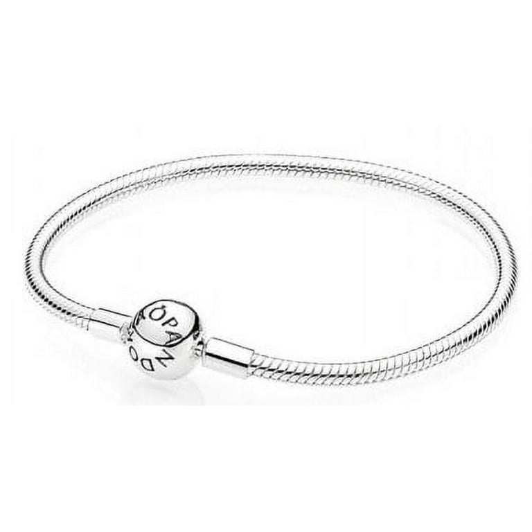 Pandora Moments Women's Sterling Silver Snake Chain Charm Bracelet
