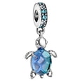 thumbnail image 1 of Pandora Murano Glass Sea Turtle Dangle Charm, 1 of 2