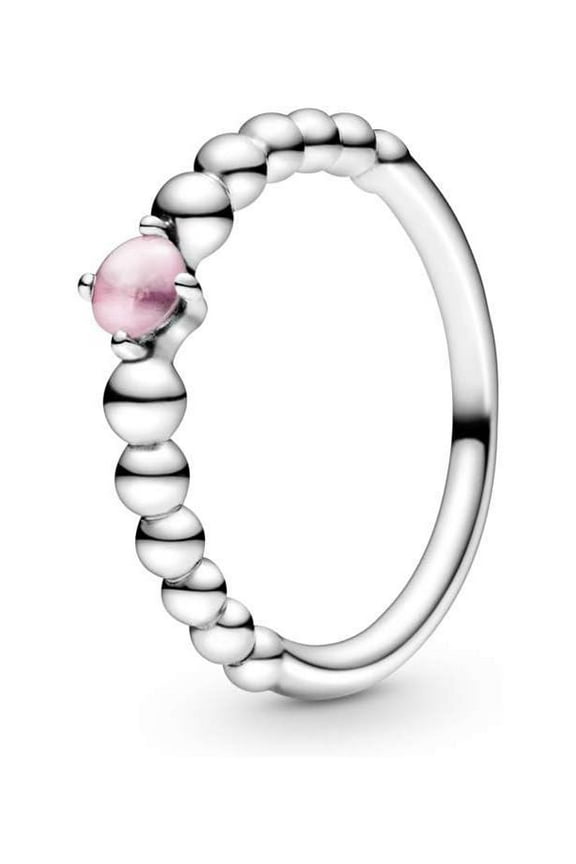 October Petal Pink Beaded Ring - 198867C09-50