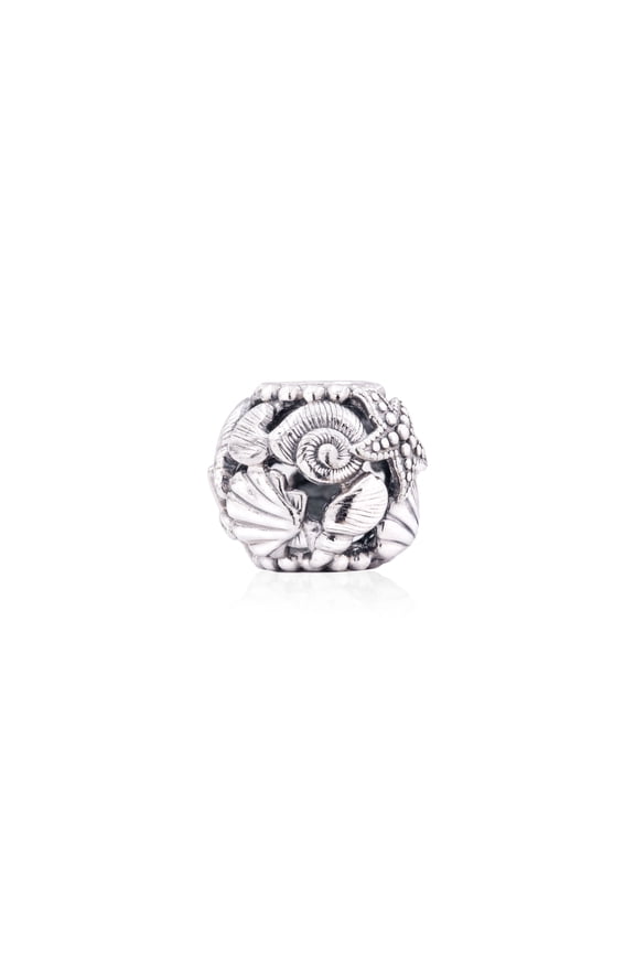 Openwork Starfish Shells & Hearts Charm