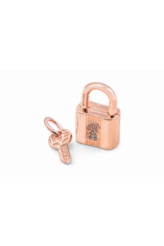 Padlock & Key Dangle Charm