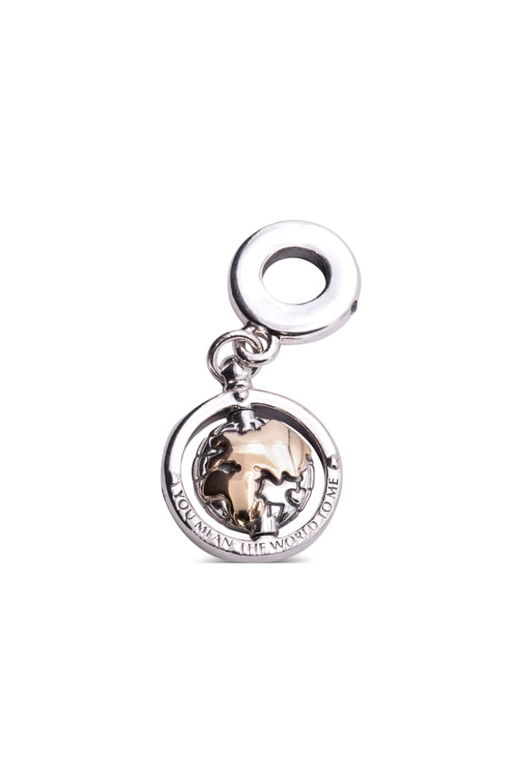 People Spinning World Dangle Charm - 799303C01
