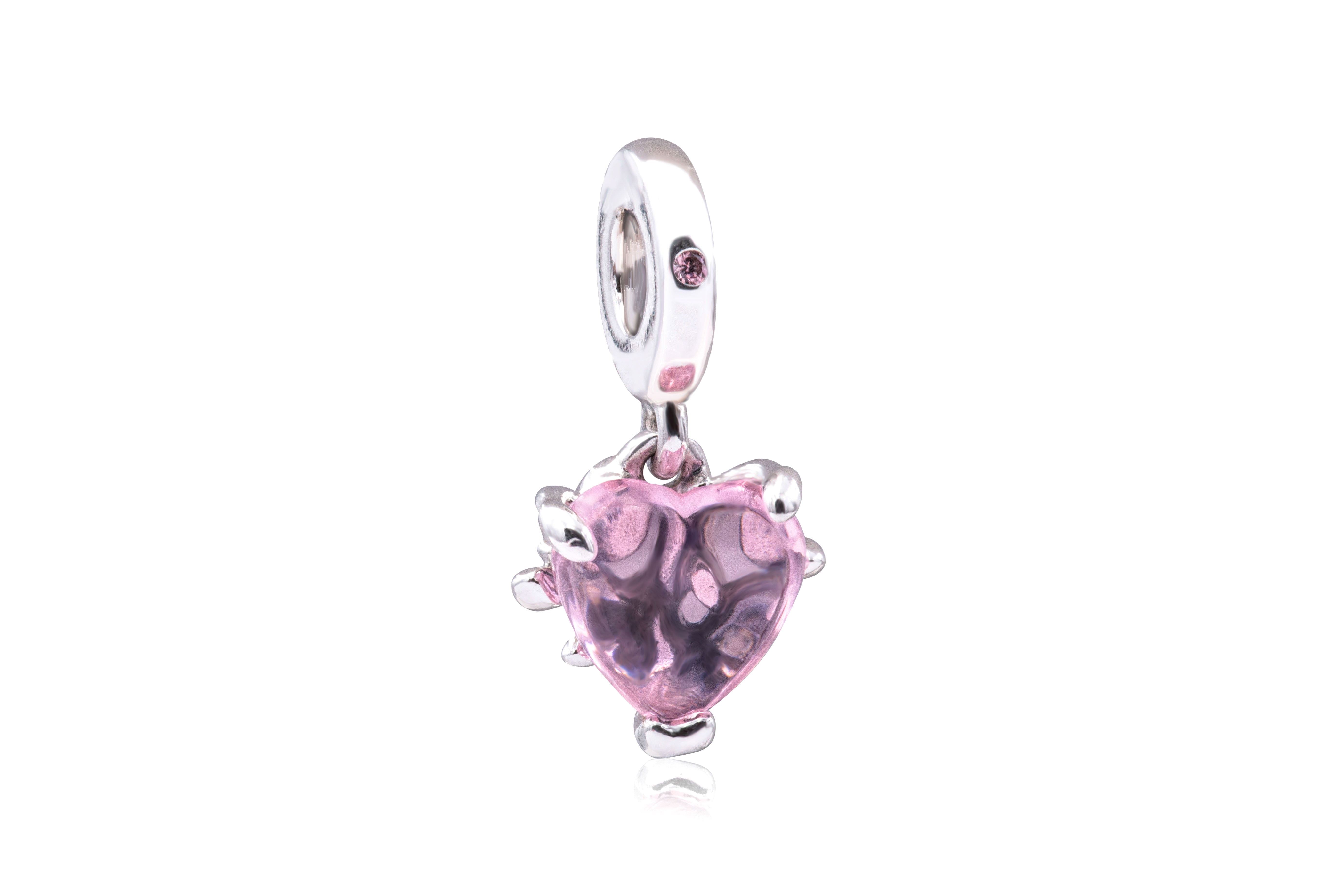 Pandora Pink Family Tree & Heart Dangle Charm - Walmart.com
