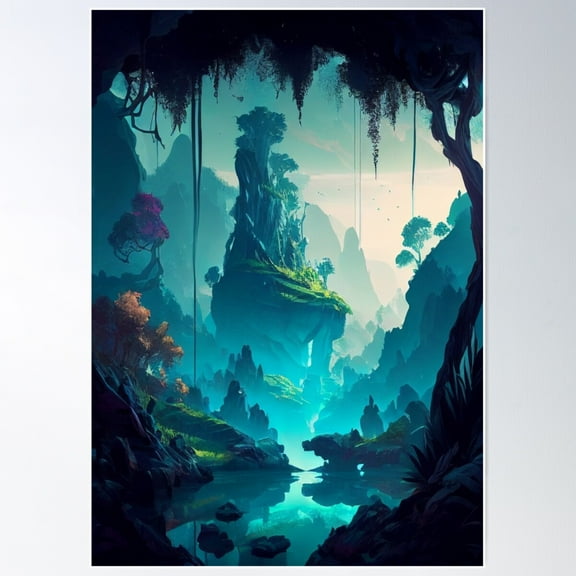 Pandora Poster Wall Art, Modern Wall Decor For Living Room Bedroom, 12x18 UNFRAMED