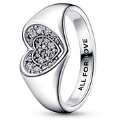 Pandora Radiant Heart Pave Signet Ring