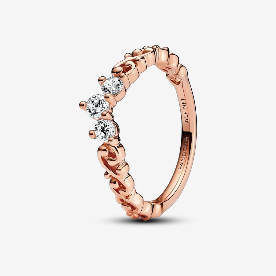 PANDORA Tiara Wishbone Ring Size 8.5 - 198282CZ-58 - Walmart.com