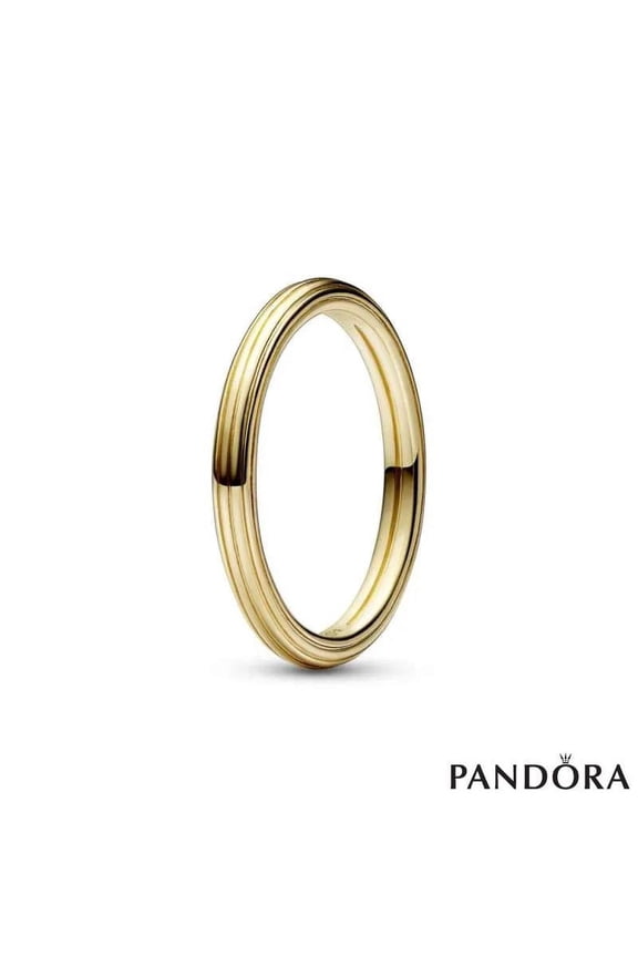 ME Ring - Minimalist Statement Ring - Gold Plated Ring for Women - Layering or Stackable Ring - Gift for Her - 14k Gold - With Gift Box - Size 7.5