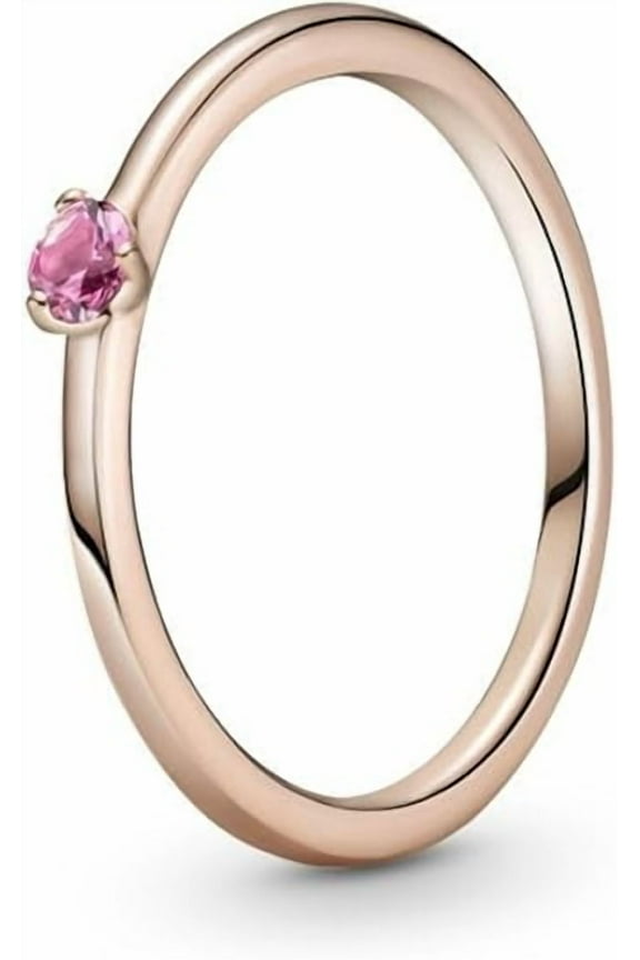 Rose Pink Solitaire Ring - 189259C03-52