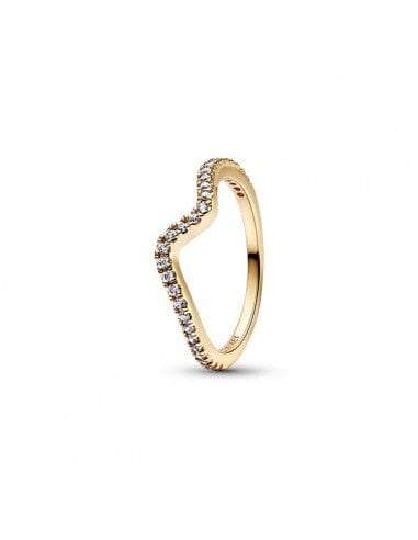 Pandora Sparkling Wave Ring - Picture 3 of 3
