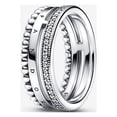 thumbnail image 1 of Pandora Signature Logo Pavé & Beads Ring, 1 of 1