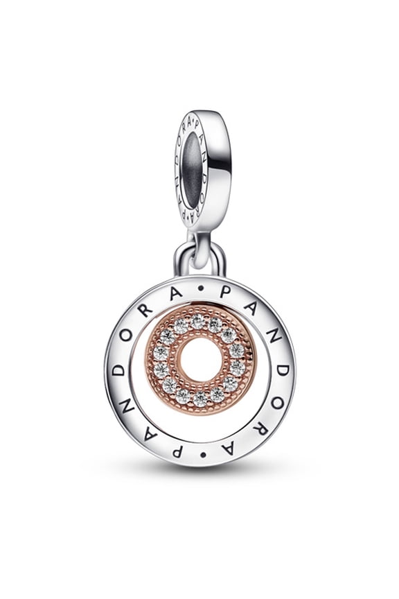 Signature Two-tone Logo Circles Dangle Charm