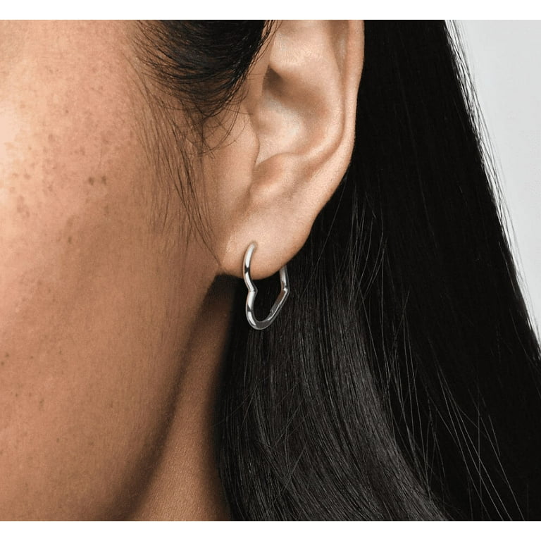 Asymmetric hearts of love hoop earrings sale