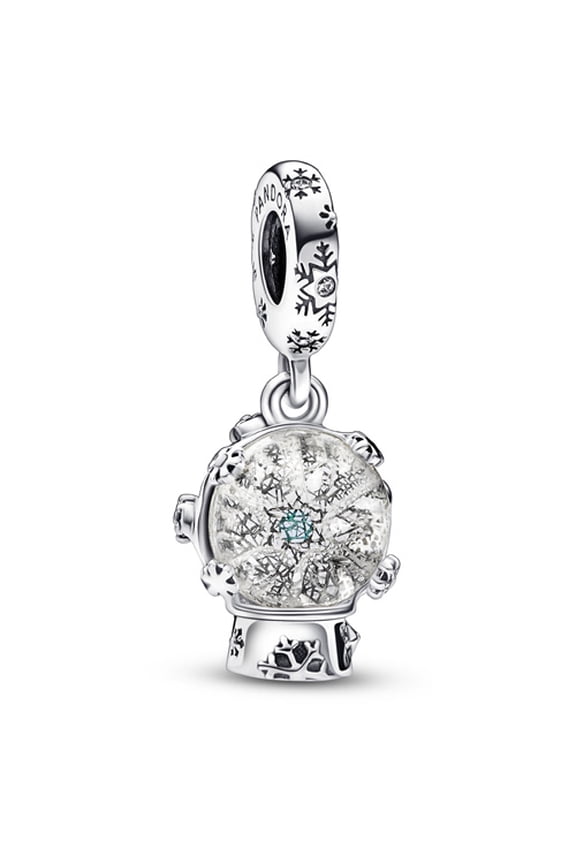 Snowflake Snow Globe Dangle Charm