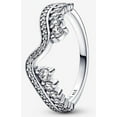 thumbnail image 1 of Pandora Sparkling Asymmetric Wave Ring, 1 of 5