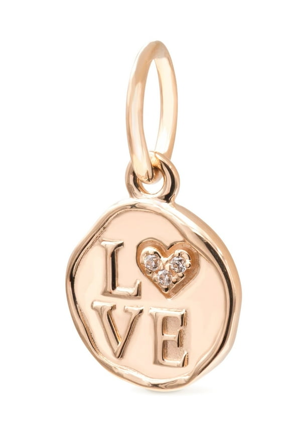 Sparkling Love Stamp Dangle Charm