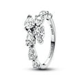 thumbnail image 1 of Pandora Sparkling Overlapping Band Ring (6), 1 of 4