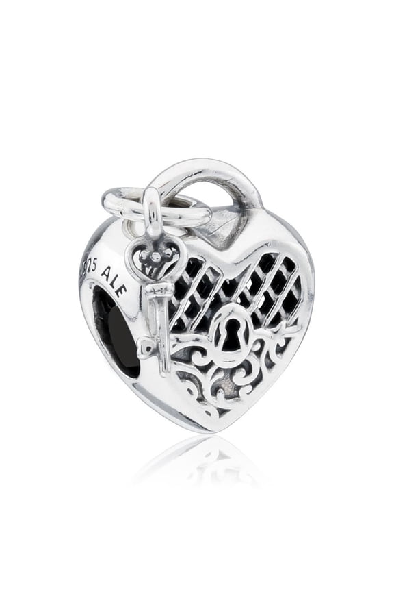 Sterling Silver Love You Lock Charm