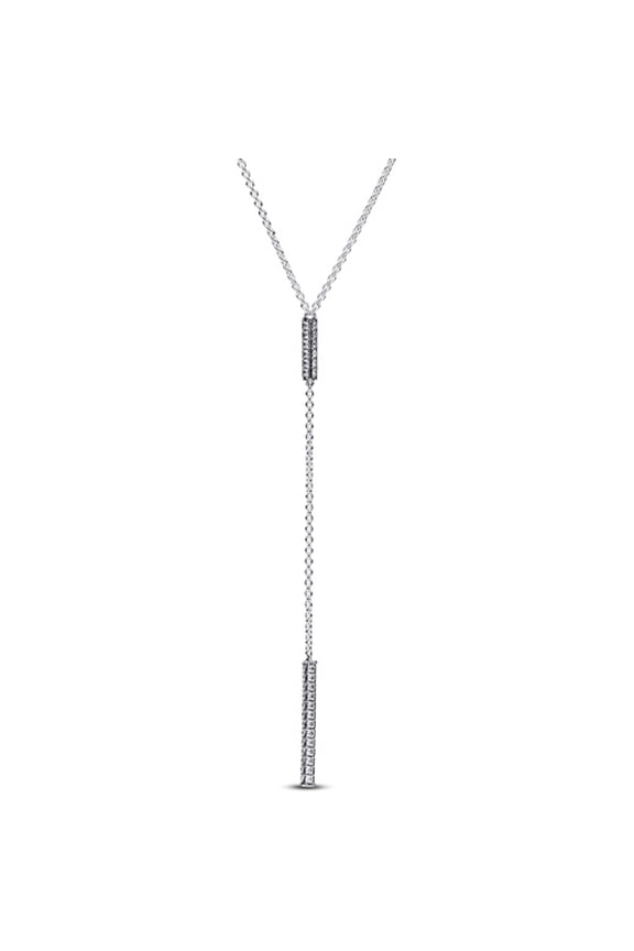 Timeless Pave Prism Drop Necklace - 393013C01-45