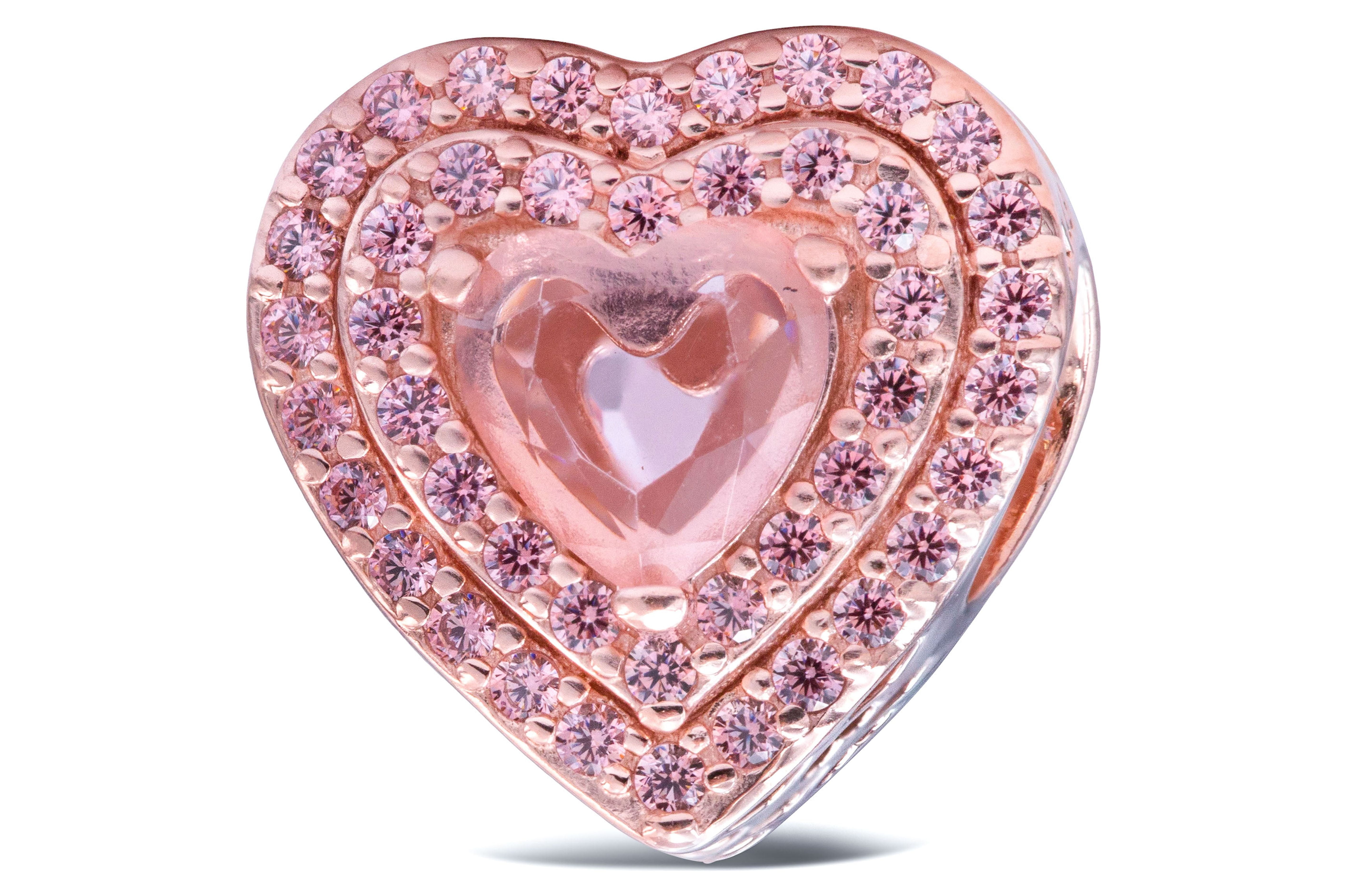 Pandora Timeless Sparkling Levelled Heart Charm