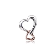 Pandora Two-tone Openwork Infinity Heart Charm
