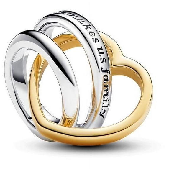 Pandora Two-tone Stepmum Entwined Hearts Charm