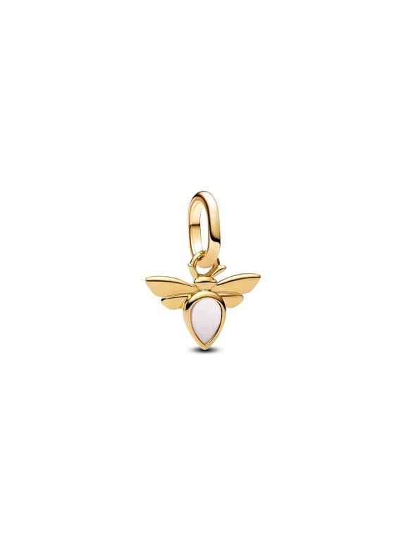 White Bee Mini Dangle Charm