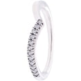 thumbnail image 1 of Pandora Wishbone Sterling Silver Ring, Cubic Zirconia, Size 48, Gift Box, Women's Jewelry, 1 of 3