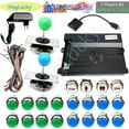Pandora box kit with saga EX 8000 in 1 game board Joysticks silver LED