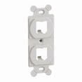 thumbnail image 1 of Panduit 106 Module Frame,Mini Com,2 Port,Off Wht CF1062IWY, 1 of 2