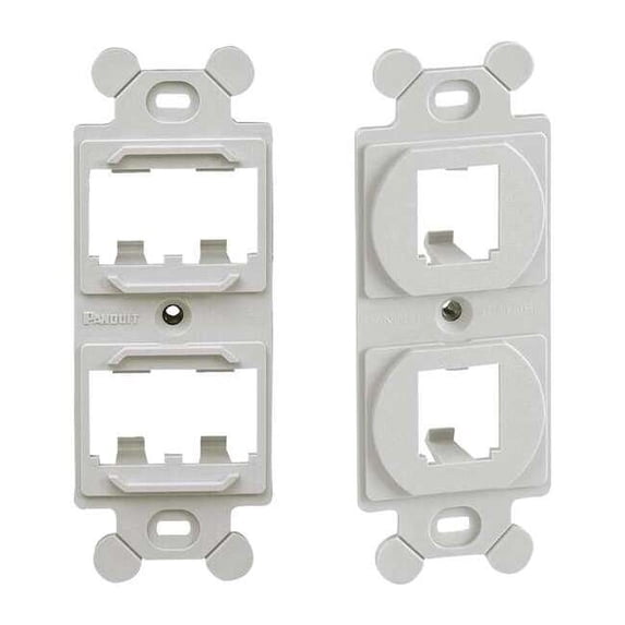 Panduit 106 Module Frame,Mini Com,4 Port,Off Wht CF1064IWY