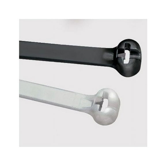 Panduit BT1M-M0 4 inch x 18LB Metal Barb Ties (1000 per bag), Black