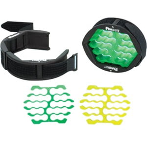 Panduit Cable Organizer,Black/Green/Yellow CBOT24K