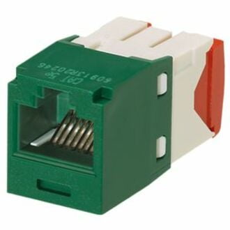 Panduit CJ5E88TGGR Category-5E 8-Wire TG-Style Jack Module, Green