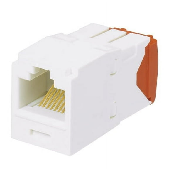 Panduit CJ5E88TGIW Mini-Com Cat5e TX-5e Modular Jack, International White, Box of 50