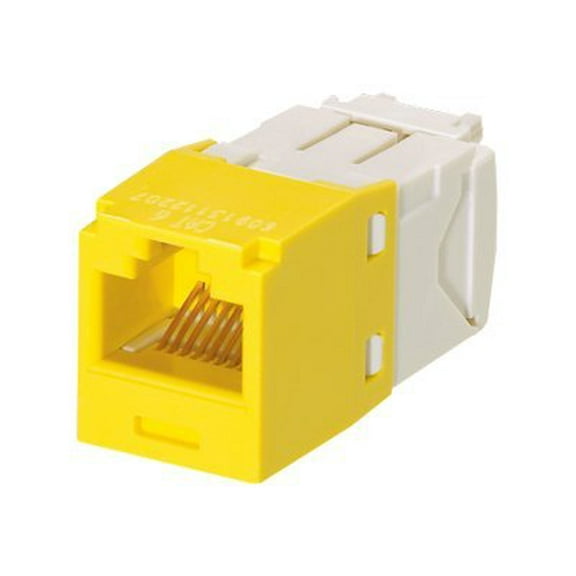 Panduit CJ688TGYL Minicom Cat6 UTP 8Pos 8Wire Univ Yellow Module