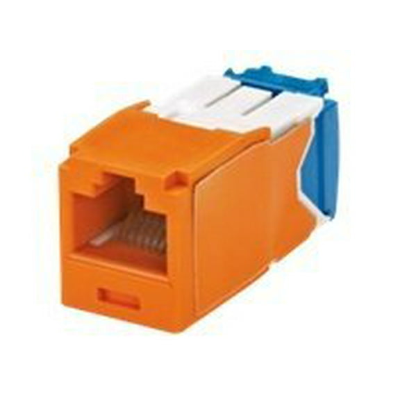 Panduit CJ6X88TGOR Category-6A 8-Wire TG-Style Jack Module, Orange