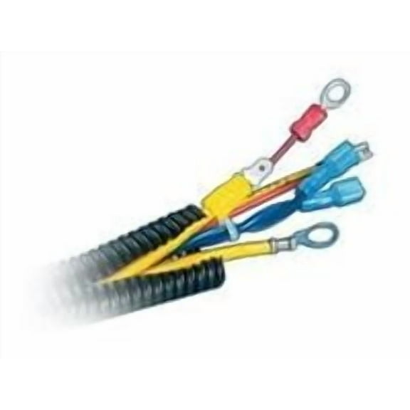 Panduit CLT125F-L20 Slit Wall Corrugated Loom Tubing, Black