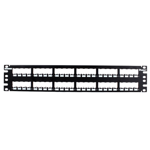 Panduit CP48BLY 48-Port Flat Patch Panel, Black CA3