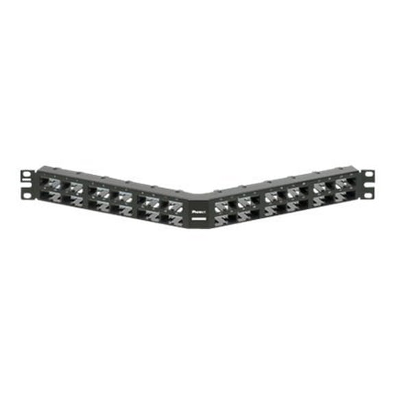 Panduit CPPA48HDEWBL Pan-Net 48-Port Angled High-Density Mini-Com Patch Panel