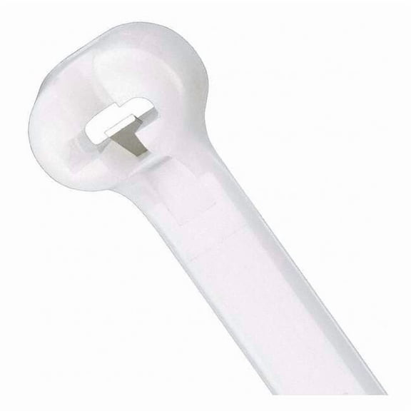 Cable Tie, 14-1/2 in L, 4 in Max Bundle Dia., Natural, Nylon 6/6, 40 lb Strength, 1000 PK