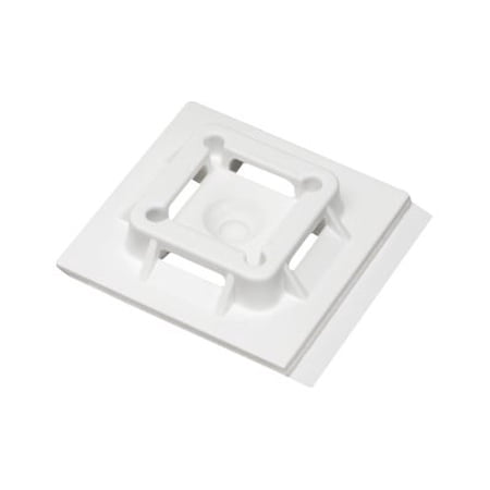 Cable Tie Mounting Base, Nylon 6/6, White, 1.5 in L SGABM40-A-L