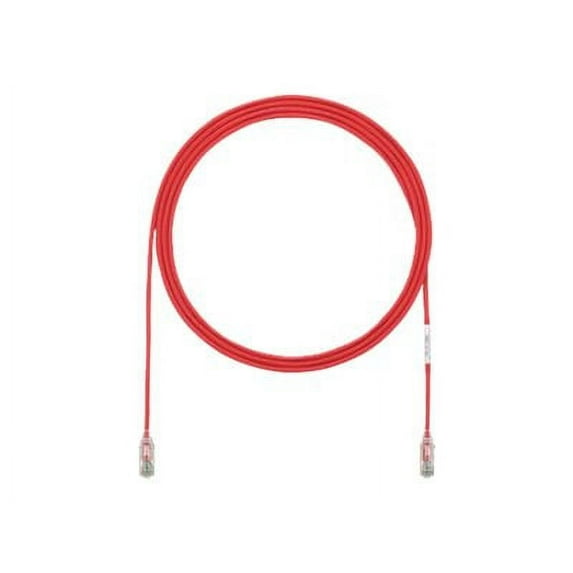 Panduit TX6-28 Category 6 Performance - Patch cable - RJ-45 (M) to RJ-45 (M) - 6 ft - UTP - CAT 6 - booted, halogen-free, stranded - red