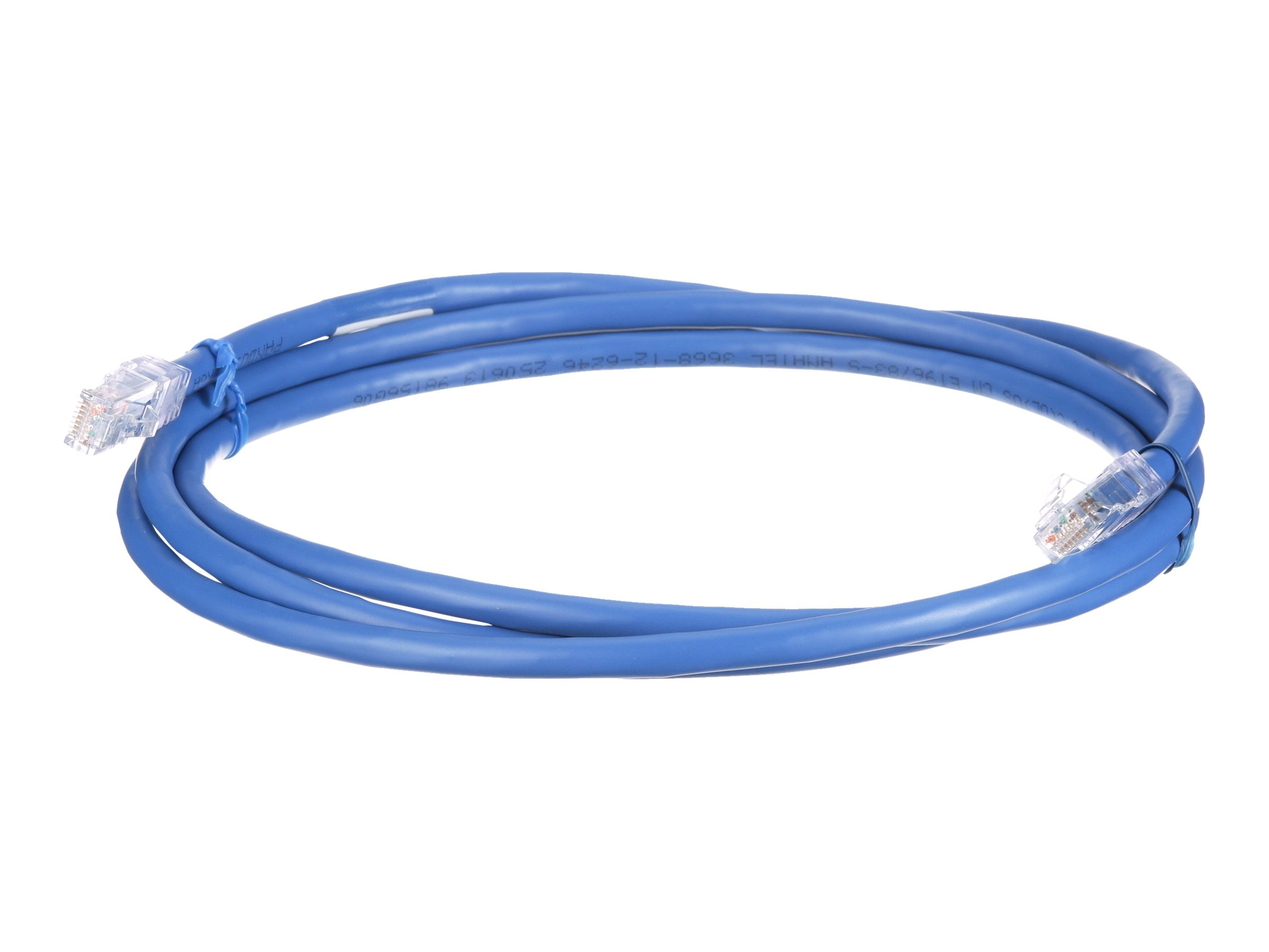 Panduit TX6A 10Gig - Patch cable - RJ-45 (M) to RJ-45 (M) - 2.13 m - UTP - CAT 6a - IEEE 802.3af/IEEE 802.3at/IEEE 802.3bt - booted, snagless, stranded - blue