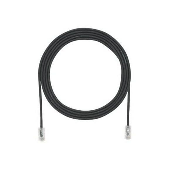 Panduit TX6A-28 Category 6A Performance - Patch cable - RJ-45 (M) to RJ-45 (M) - 3.3 ft - UTP - CAT 6a - IEEE 802.3at - booted, halogen-free, snagless, solid - black