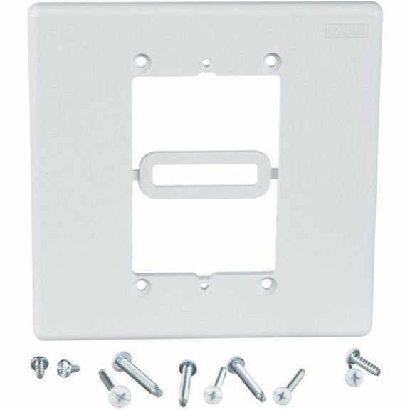Panduit MIWBAWH 2-Gang In-Wall Box Adapter, White