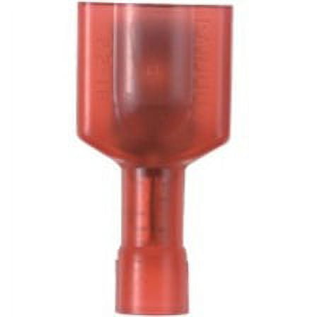Panduit DNF10-250FIMB-D Male Disconnect, Nylon Fully Insulated Oversized Housing, Butted Seam, 12 - 10 AWG, .250 x .032" Tab Size